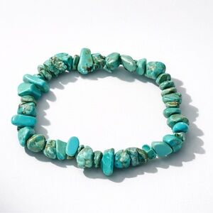 Turquoise Chip Stone Bracelet – Natural, Handcrafted, and Full of Good Energy